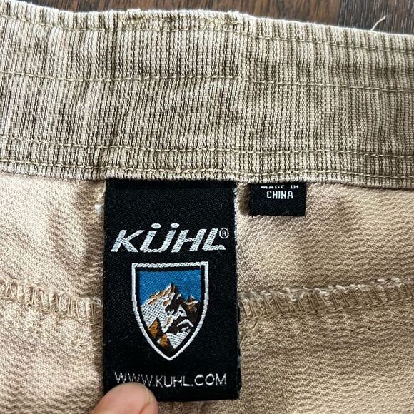 Kuhl Double Knee 100% cotton Canvas Work Pants Men 38×34 brown/camel GUc - Picture 3 of 8